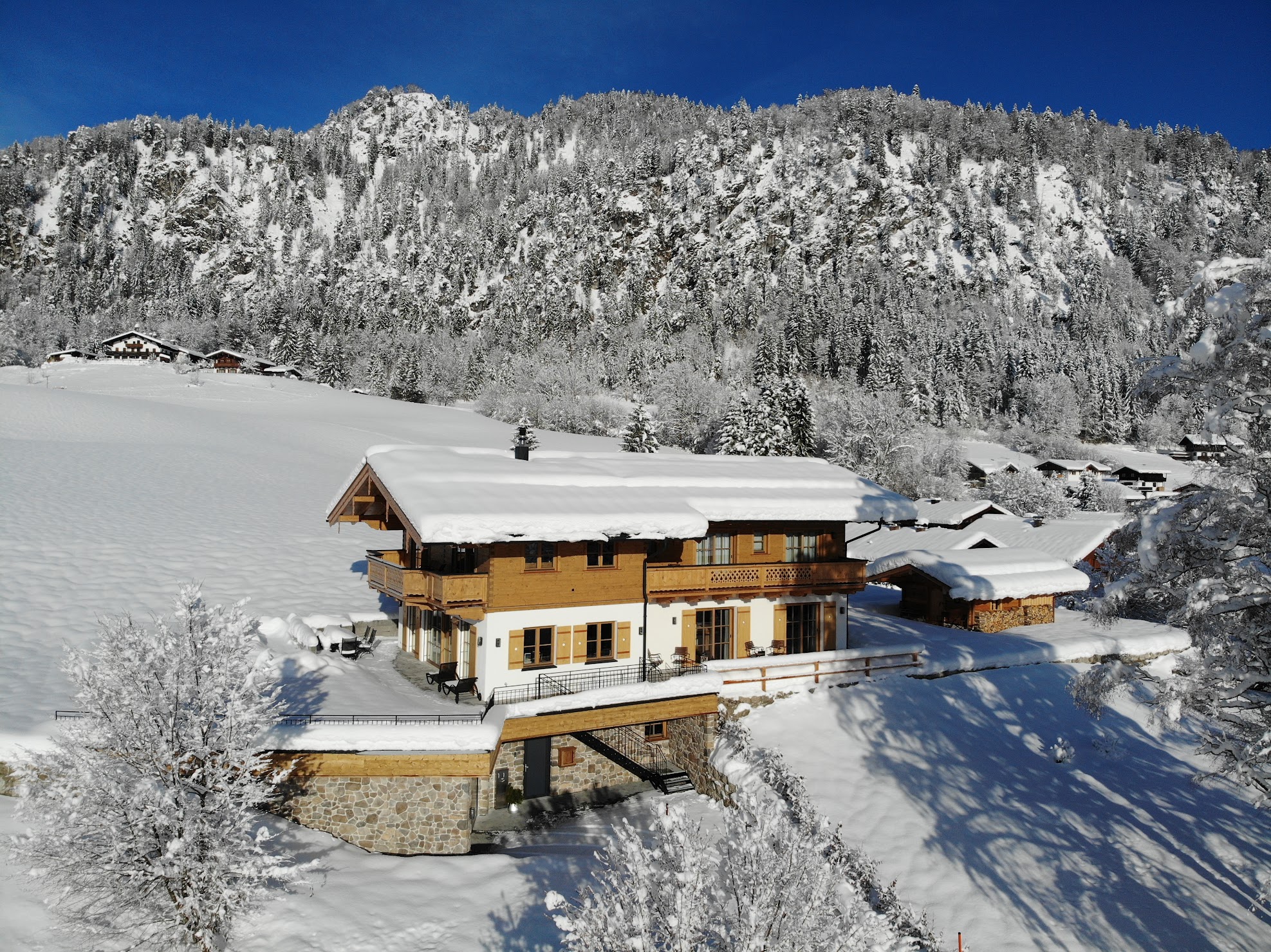 Chalet at the weather cross